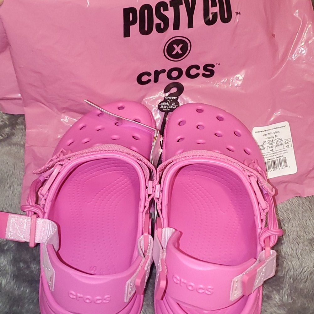 NWT Post Malone x Crocs Pink Sz M6/W8